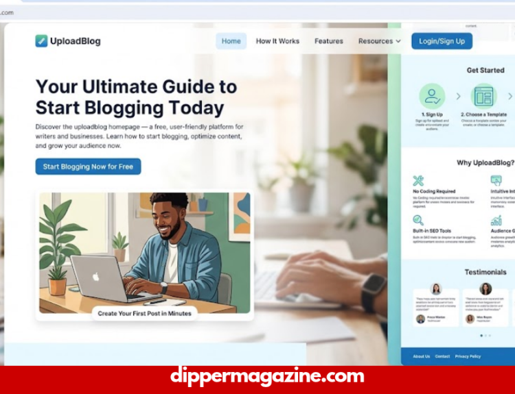 uploadblog homepage