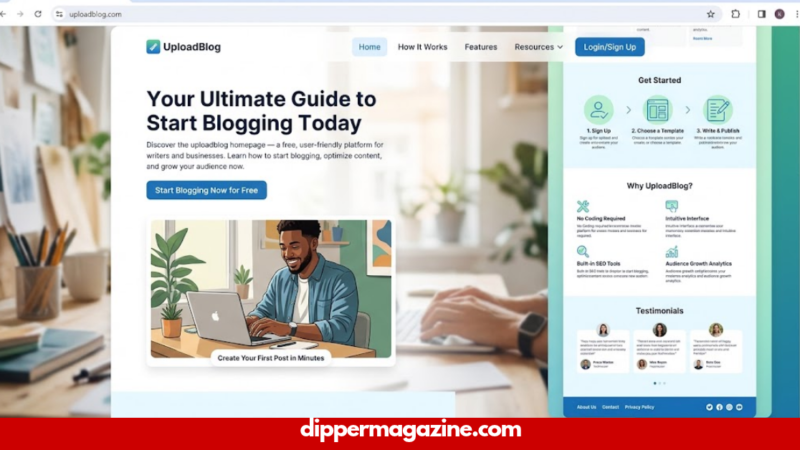 UploadBlog Homepage: Your Ultimate Guide to Start Blogging Today