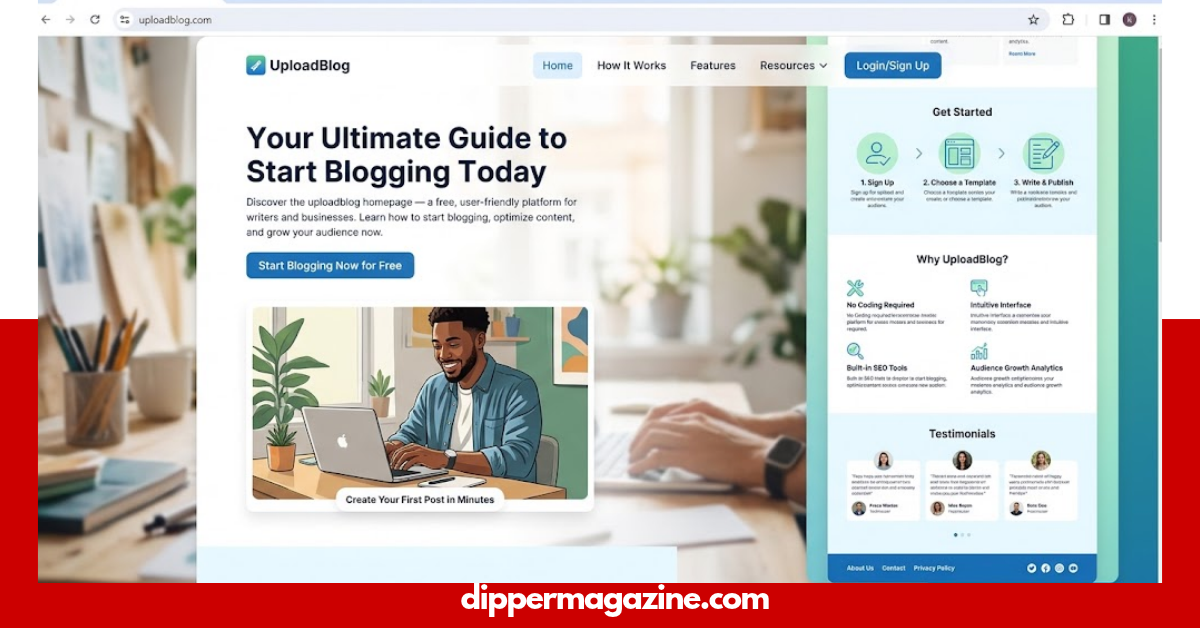 uploadblog homepage