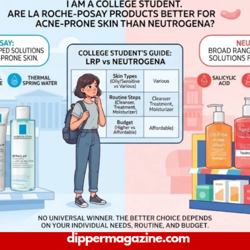 i am a college student. are la roche-posay products better for acne-prone skin than neutrogena?