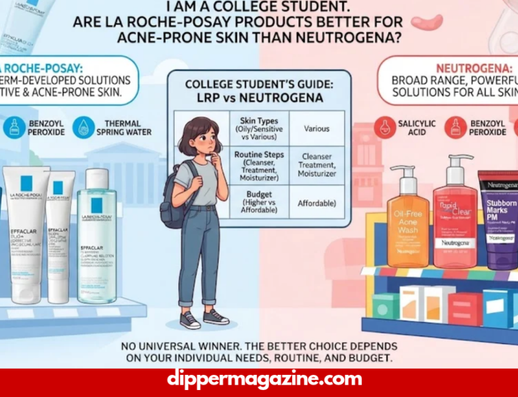 i am a college student. are la roche-posay products better for acne-prone skin than neutrogena?
