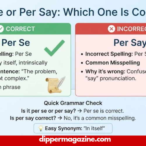 per se or per say