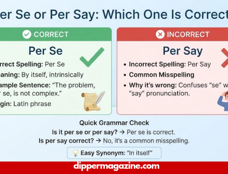 per se or per say